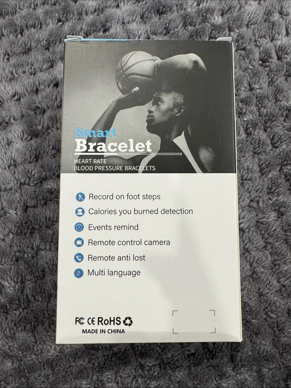 Smart Bracelet Fitness Tracker - Black